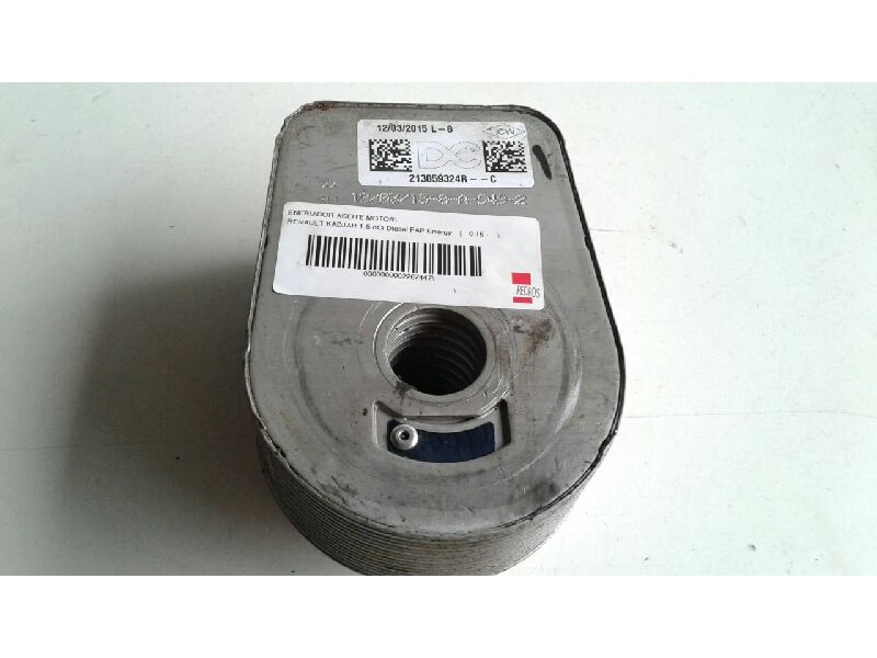 Recambio de enfriador aceite motor para renault kadjar 1.5 dci diesel fap energy referencia OEM IAM 213059324R  