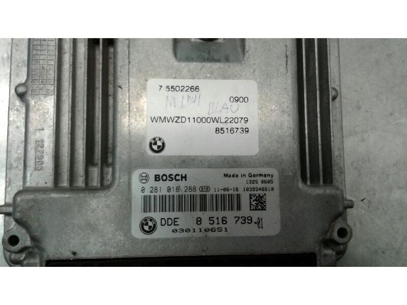 Recambio de centralita motor uce para mini countryman (r60) one d referencia OEM IAM DDE8516739  