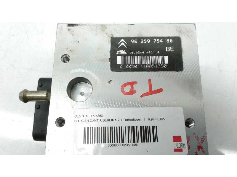 Recambio de centralita abs para citroen xantia berlina 2.1 turbodiesel referencia OEM IAM 9625975480  