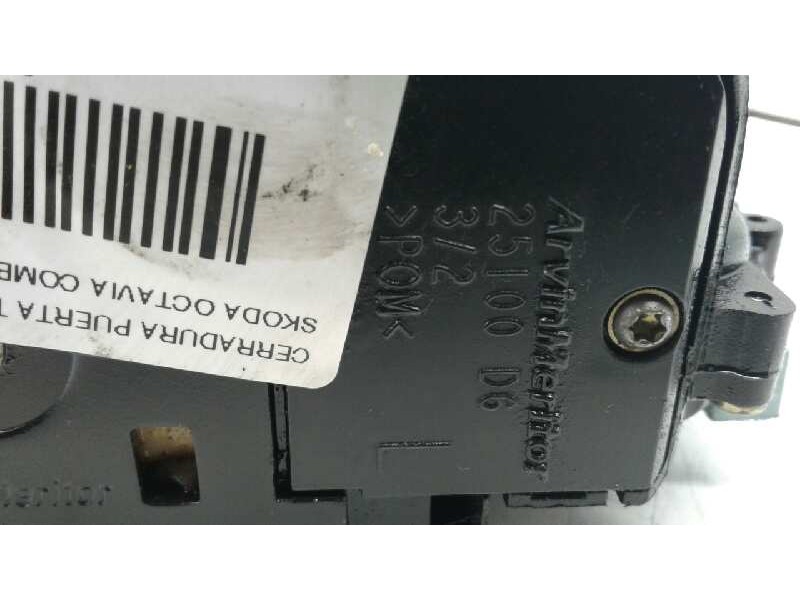 Recambio de cerradura puerta trasera izquierda para skoda octavia combi (1z5) elegance 4x4 referencia OEM IAM 25100D6L  