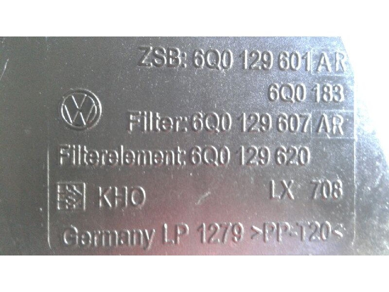 Recambio de caja filtro de aire para audi coupe (8b3) básico referencia OEM IAM 6Q0129601  