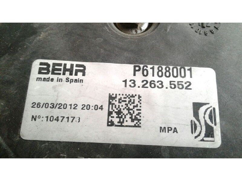 Recambio de electroventilador para opel corsa d selective referencia OEM IAM 13263551  