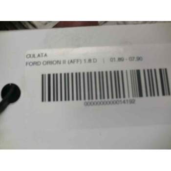 Recambio de culata para ford orion 1.8 diesel referencia OEM IAM V0609  110900