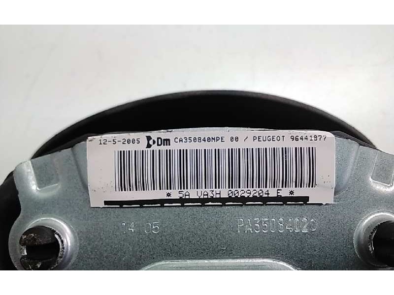 Recambio de airbag delantero izquierdo para peugeot 1007 dolce referencia OEM IAM 96441877  
