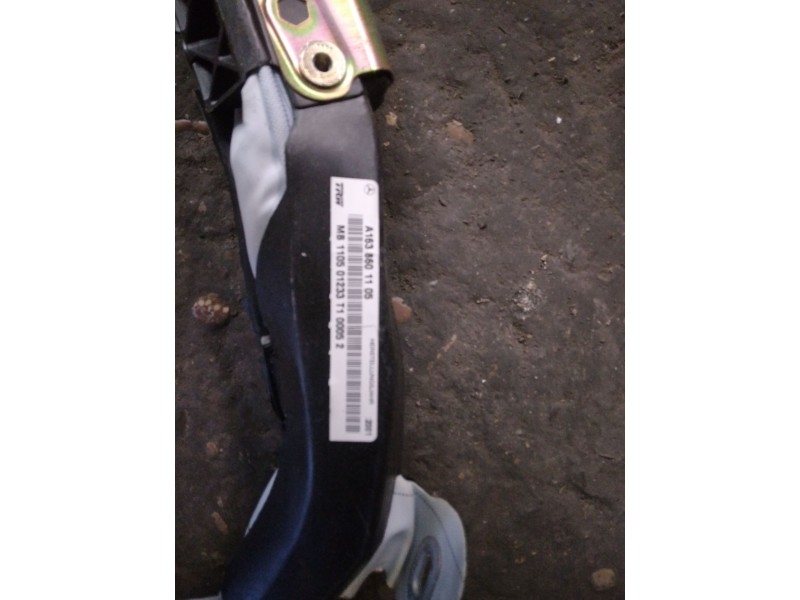 Recambio de airbag cortina trasero izquierdo para mercedes clase m (w163) 400 cdi (163.128) referencia OEM IAM A1638601105  