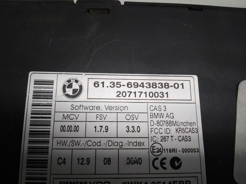 Recambio de centralita comfort para bmw x5 (e70) 3.0d referencia OEM IAM   