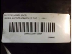 Recambio de electroventilador para honda accord (cb/cc) 2.0 cat referencia OEM IAM    2