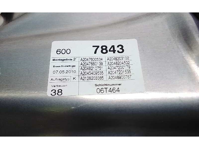 Recambio de elevalunas delantero izquierdo para mercedes clase c (w204) berlina c 220 cdi blueefficiency (204.002) referencia OE