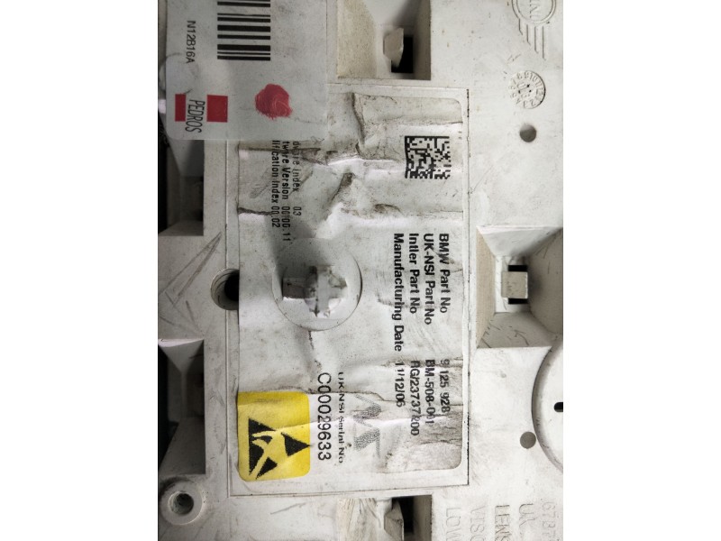Recambio de cuadro instrumentos para mini mini (r56) cooper referencia OEM IAM 9125928  