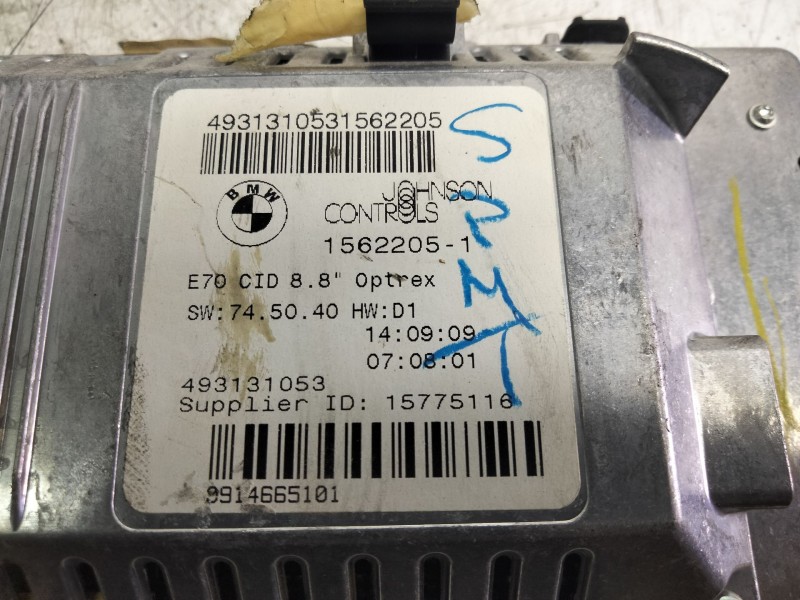 Recambio de pantalla multifuncion para bmw x5 (e70) 3.0d referencia OEM IAM 156220501  