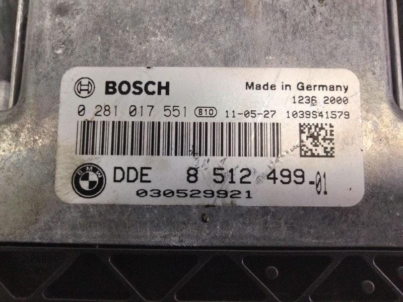 Recambio de centralita motor uce para bmw serie 1 berlina (e81/e87) 116d referencia OEM IAM 851249901 0281017551 