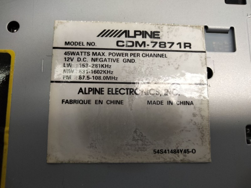 Recambio de sistema audio / radio cd para hyundai sonata (y4) 2.0i 16v gls (2002) referencia OEM IAM   