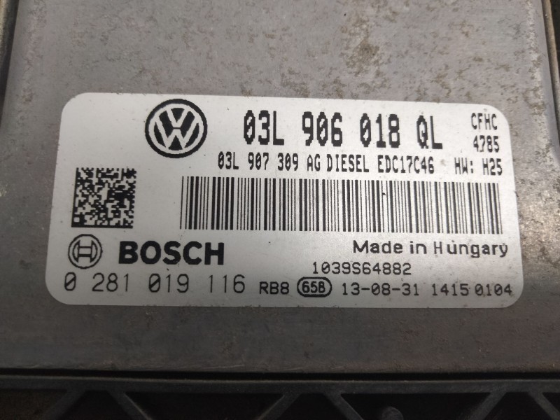 Recambio de centralita motor uce para skoda yeti referencia OEM IAM 03L906018QL  