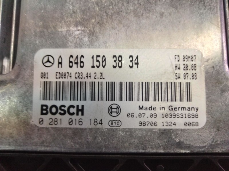 Recambio de centralita motor uce para mercedes clase clc (cl203) clc 220 cdi (la) (203.708) referencia OEM IAM A6461503834  