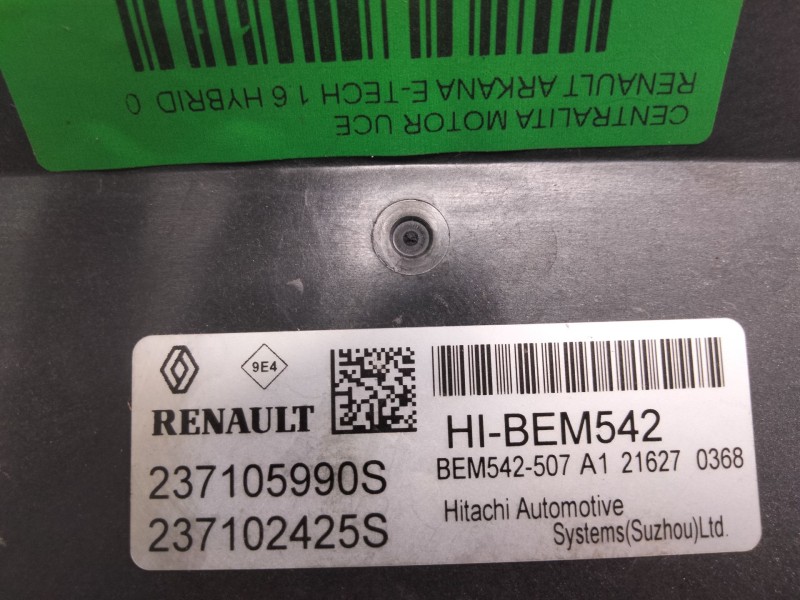 Recambio de centralita motor uce para renault arkana e-tech 1.6 hybrid referencia OEM IAM 237105990S  
