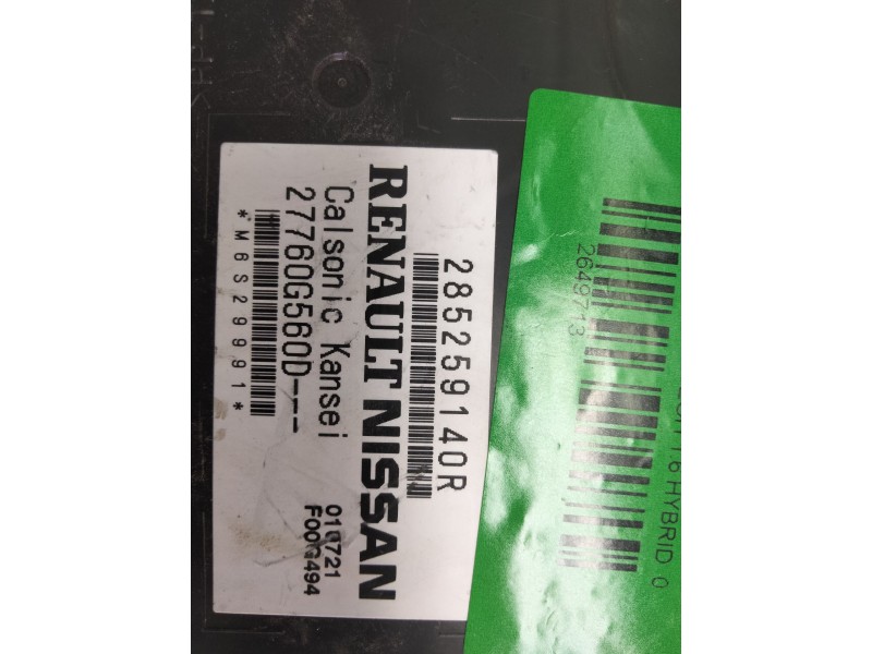 Recambio de centralita aire acondicionado para renault arkana e-tech 1.6 hybrid referencia OEM IAM 285259150R  