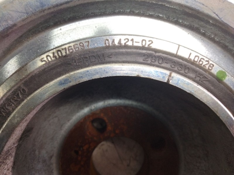 Recambio de polea cigueñal para fiat ducati maxi caja abierta (09.2006 =>) referencia OEM IAM 504076697  