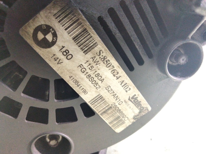 Recambio de alternador para bmw serie 3 berlina (e90) 2.0 16v diesel referencia OEM IAM 8507624  