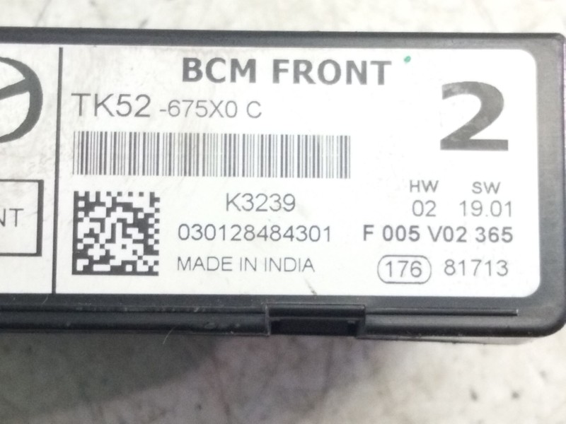 Recambio de centralita bsm para mazda cx-5 2.0 cat referencia OEM IAM TK52665X0C  