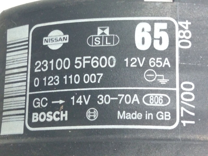 Recambio de alternador para nissan micra (k11) style referencia OEM IAM 231005F600  