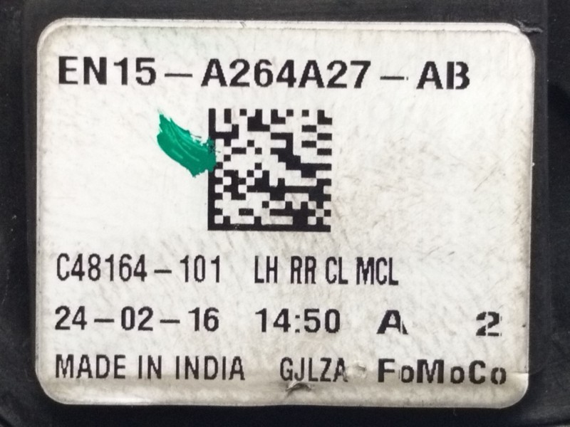 Recambio de cerradura puerta trasera izquierda para ford ecosport titanium referencia OEM IAM EN15A264A27AB  