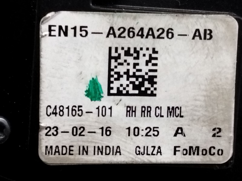 Recambio de cerradura puerta trasera derecha para ford ecosport titanium referencia OEM IAM EN15A264A26AB  