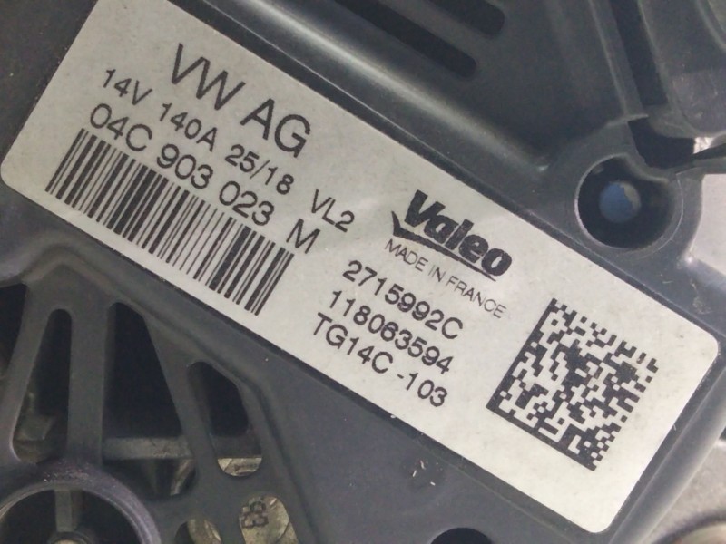 Recambio de alternador para audi a1 (8xk) 1.0 tfsi referencia OEM IAM 04C903023M  