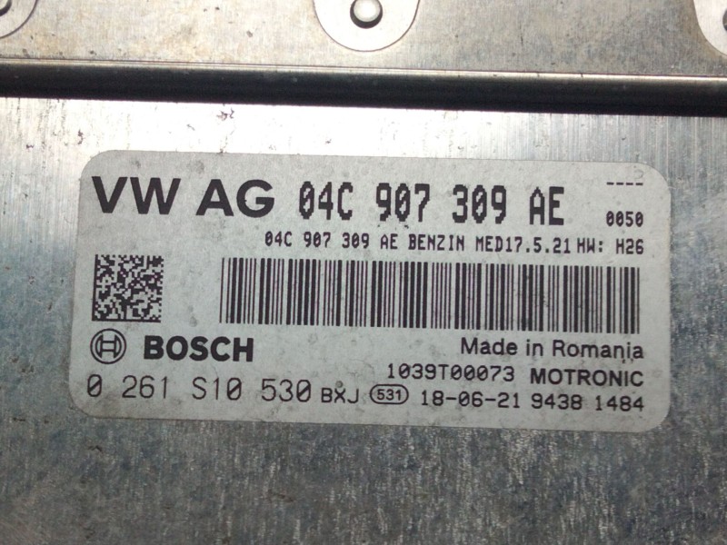 Recambio de centralita motor uce para audi a1 (8xk) 1.0 tfsi referencia OEM IAM 04C907309AE  