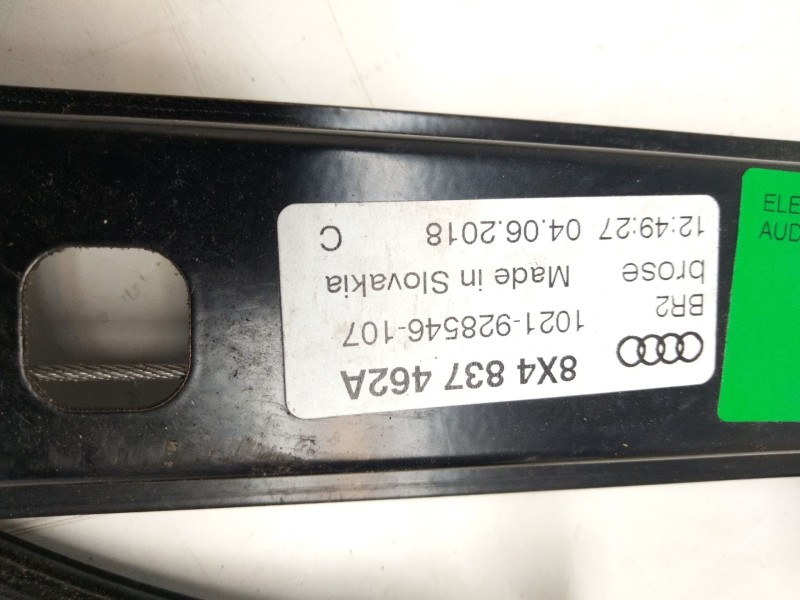 Recambio de elevalunas delantero derecho para audi a1 (8xk) 1.0 tfsi referencia OEM IAM 837462A  