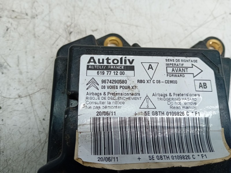 Recambio de centralita airbag para citroen c5 berlina exclusive referencia OEM IAM 9674290580  