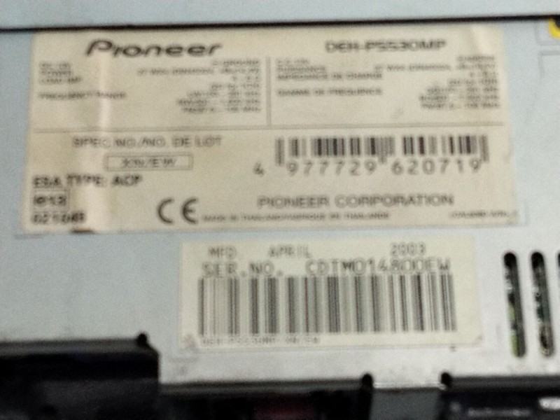 Recambio de sistema audio / radio cd para seat toledo (1m2) 1.9 tdi referencia OEM IAM CDTM014800EW  