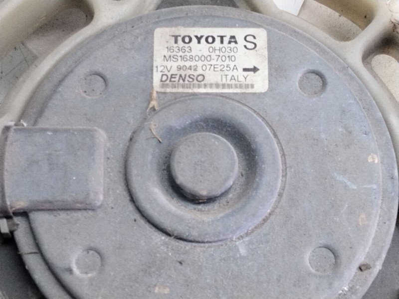 Recambio de electroventilador para toyota avensis berlina (t25) 1.8 sol berlina (5-ptas) referencia OEM IAM 163630H030  