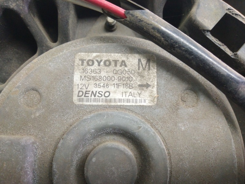 Recambio de electroventilador para toyota avensis wagon (t25) 2.0 d-4d sol referencia OEM IAM 163630G050  