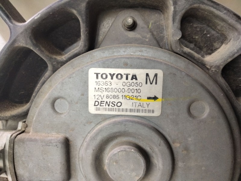 Recambio de electroventilador para toyota corolla verso (r1) 2.2 d-4d luna referencia OEM IAM 163630G050  