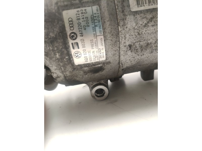 Recambio de compresor aire acondicionado para skoda fabia (6y2/6y3) classic referencia OEM IAM  6Q0820803D 