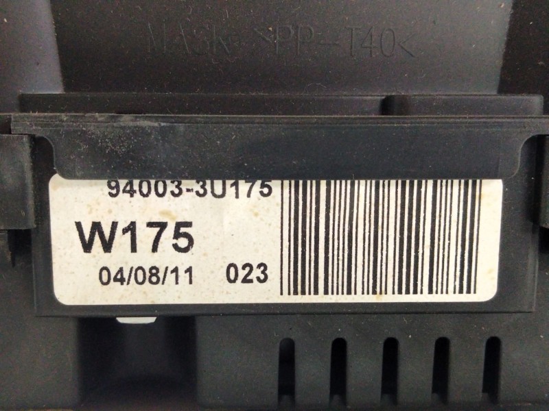 Recambio de cuadro instrumentos para kia sportage 1.7 crdi cat referencia OEM IAM 940033U175  