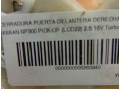 Recambio de cerradura puerta delantera derecha para nissan np300 pick-up (lcd22) 2.5 16v turbodiesel cat referencia OEM IAM    2