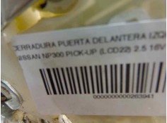 Recambio de cerradura puerta delantera izquierda para nissan np300 pick-up (lcd22) 2.5 16v turbodiesel cat referencia OEM IAM    2
