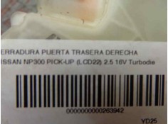 Recambio de cerradura puerta trasera derecha para nissan np300 pick-up (lcd22) 2.5 16v turbodiesel cat referencia OEM IAM    2