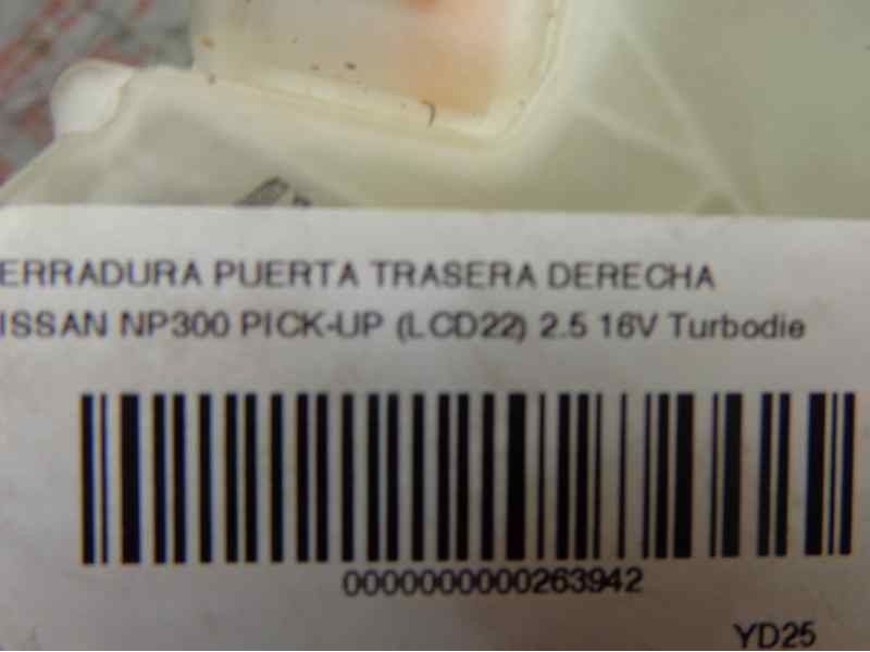 Recambio de cerradura puerta trasera derecha para nissan np300 pick-up (lcd22) 2.5 16v turbodiesel cat referencia OEM IAM   