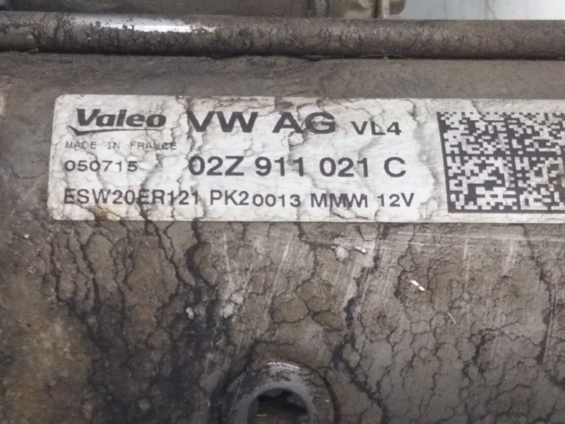 Recambio de motor arranque para volkswagen polo (9n1) 1.4 16v referencia OEM IAM 02Z911021C  