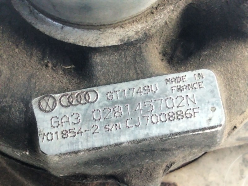 Recambio de turbocompresor para seat cordoba berlina (6k2) 1.9 tdi referencia OEM IAM 028145702N  