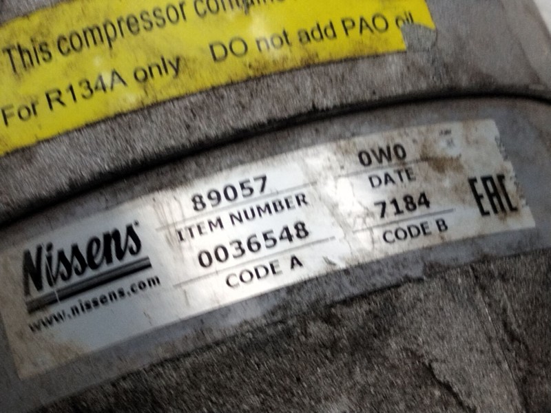 Recambio de compresor aire acondicionado para opel vectra c berlina 1.9 cdti referencia OEM IAM 0036548  