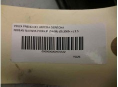 Recambio de pinza freno delantera derecha para nissan navara pick-up (d40m) 2.5 dci diesel cat referencia OEM IAM Z33   2