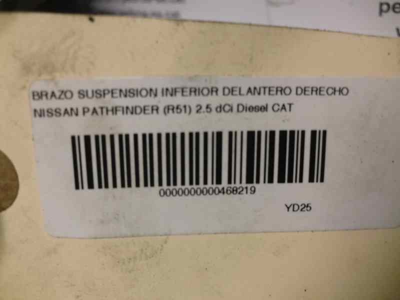 Recambio de brazo suspension inferior delantero derecho para nissan pathfinder (r51) 2.5 dci diesel cat referencia OEM IAM   