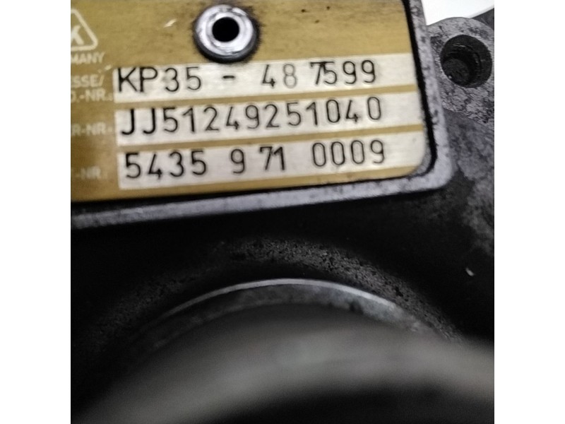 Recambio de turbocompresor para peugeot 207 1.4 hdi referencia OEM IAM JJ51249251040 54359710009 
