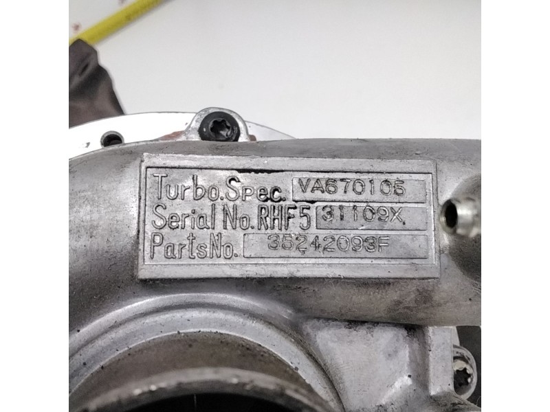 Recambio de turbocompresor para chrysler voyager (rg) 2.5 crd se referencia OEM IAM 35242093F VA670105 