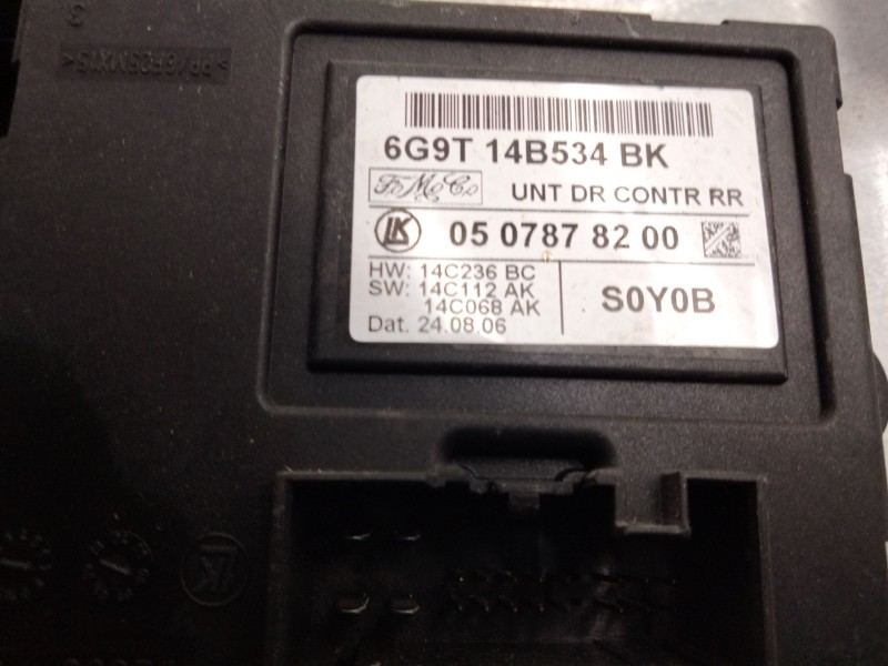 Recambio de elevalunas trasero izquierdo para volvo s80 berlina d5 executive referencia OEM IAM 6G9T14B534BK  