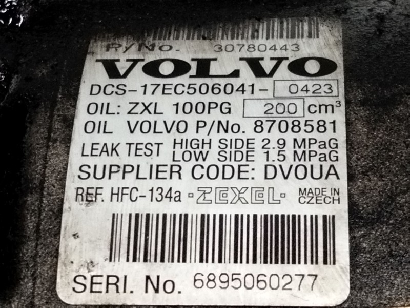 Recambio de compresor aire para volvo s80 berlina d5 executive referencia OEM IAM 30780443  