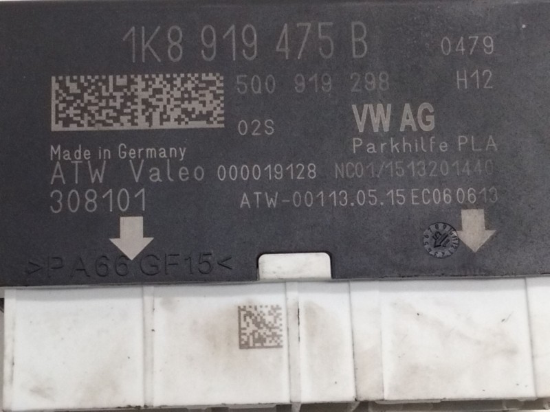 Recambio de centralita aparcamiento para volkswagen tiguan (5n2) t1 bluemotion referencia OEM IAM 1K8919475B  